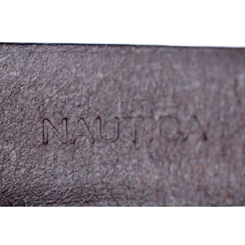 Nautica BROWN GENUINE LEATHER 1 1/4